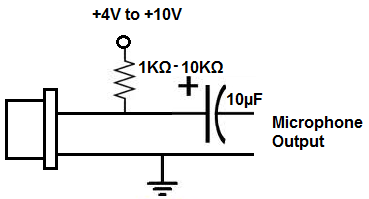 http://www.learningaboutelectronics.com/images/Bias-power-to-an-electret-microphone.png